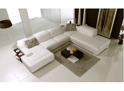 Suite Revêtement Coin Sofa Design Canapé Canapés de Luxe en Cuir Nouveau Siège de Canapé d'Angle